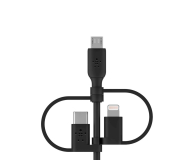 Belkin Kabel 3w1 USB-A na Lightning, microUSB, USB-C, 1m, czarny - 1330471 - zdjęcie 5